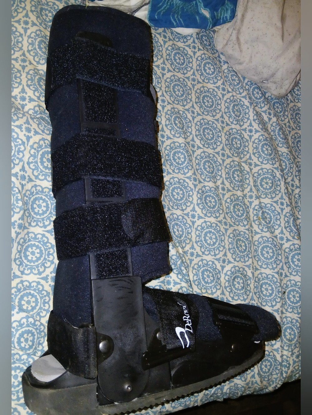DeRoyal Orthopedic Walking Boot Brace - Size Large Black